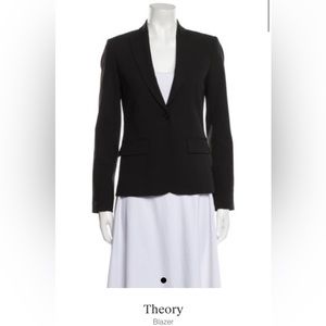 Theory Black Wool Blazer - Size XS